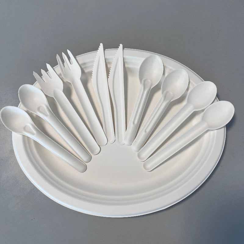 Paper Fork Bagasse Biodegradable Cutlery for Camping