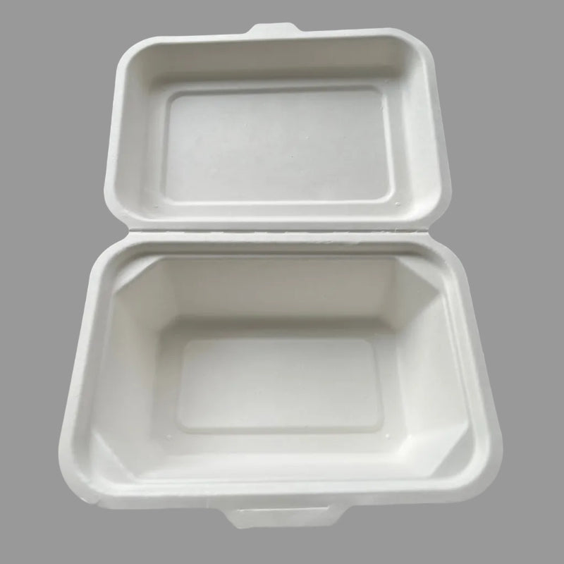 Eco Biodegradable Food Packing Container Takeway Pulp Sugarcane Bagasse Lunch Box