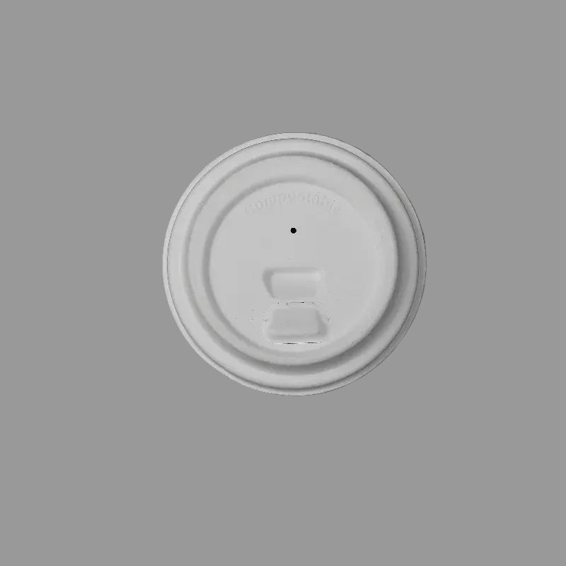 A compostable coffee cup lid