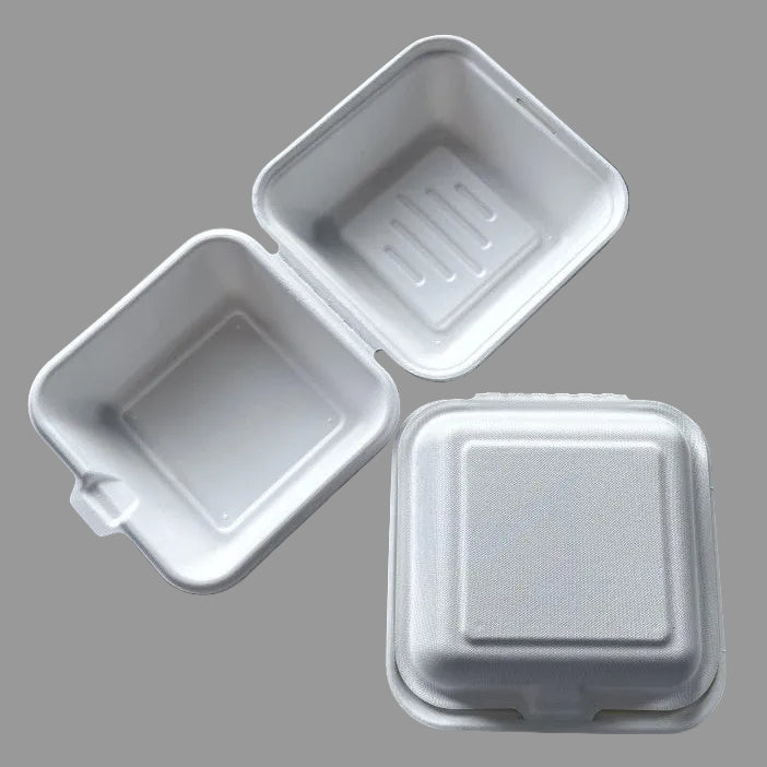 480ml Eco-friendly Biodegradable Compostable Sugarcane Food Container Clamshell Box
