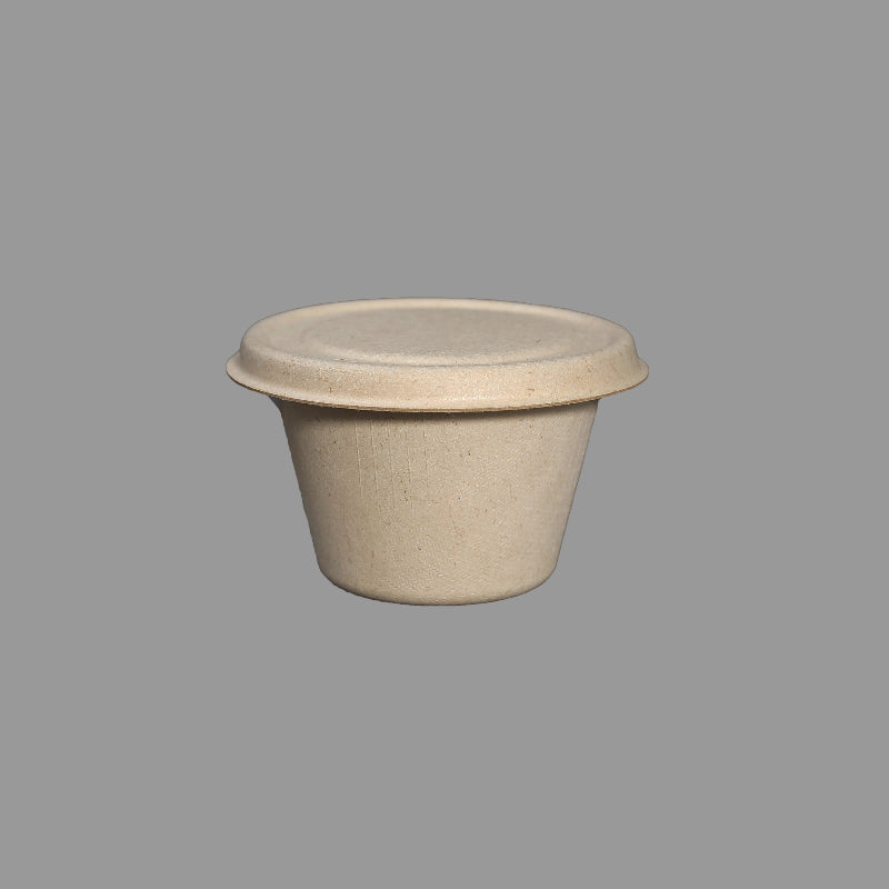 Bulk Sugarcane Fiber Lids for 4oz Sauce Cups – Commercial Packaging