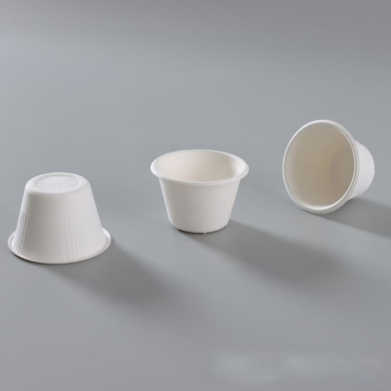 4 OZ CUP WHITE-Disposable Ice Cream Sugarcane Paper cups (lid not include)